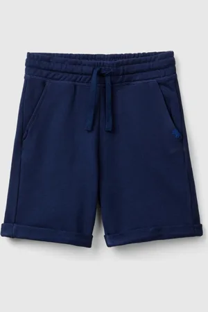 Benetton Bermudas De Felpa De Puro Algodón
