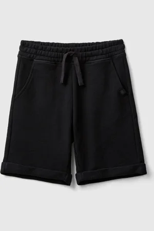 Benetton Bermudas De Felpa De Puro Algodón
