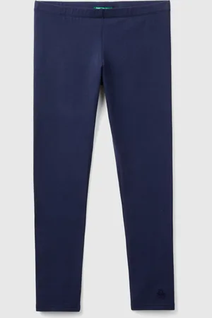 Benetton Leggings De Algodón Elástico Con Logotipo