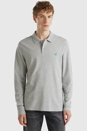 Benetton Polo De Manga Larga De Algodón