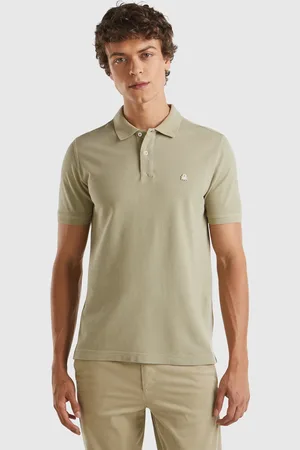 Benetton Polo Regular Fit Verde Salvia
