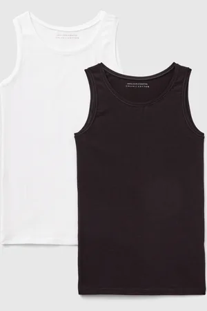 Benetton Dos Camisetas Sin Mangas De Algodón Súper Elástico