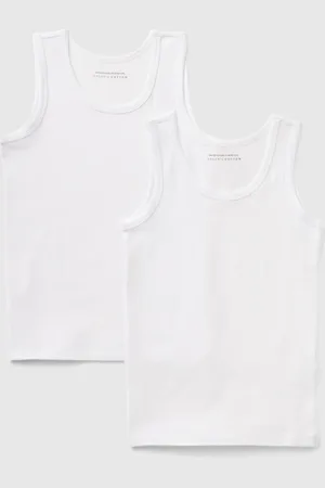 Benetton Dos Camisetas De Tirantes De Algodón Elástico