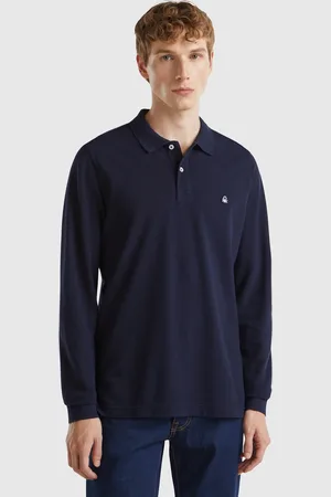 Benetton Polo De Manga Larga De Algodón