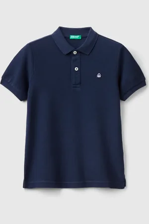Benetton Polo Slim Fit De Algodón Puro