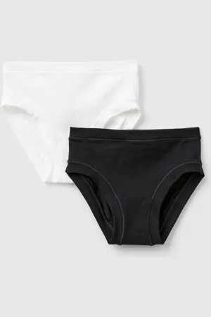 Benetton Dos Braguitas De Algodón Súper Elástico