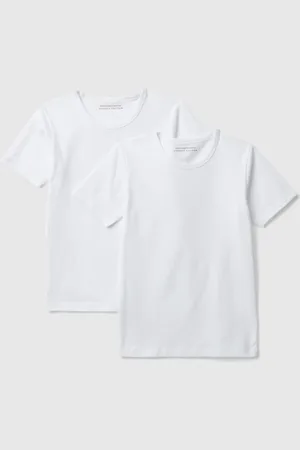 Benetton Dos Camisetas De Algodón Elástico