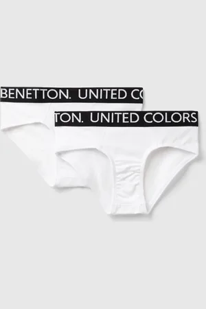 Benetton Dos Calzoncillos Con Logo Elástico.