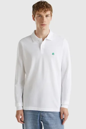 Benetton Polo De Manga Larga De Algodón