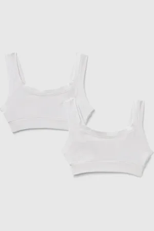 Benetton Dos Tops De Algodón Super Stretch