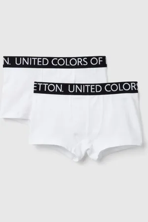 Benetton Dos Calzoncillos Tipo Bóxer Con Logo Elástico.