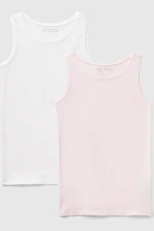 Benetton Dos Camisetas Sin Mangas De Algodón Súper Elástico