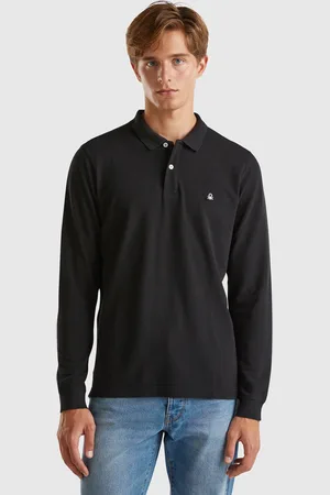 Benetton Polo De Manga Larga De Algodón