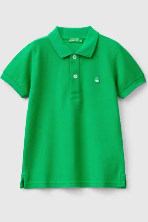 Benetton Polo De Manga Corta De Algodón Puro