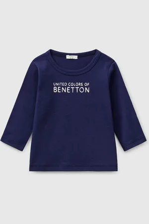Benetton Camiseta De Manga Larga De Algodón
