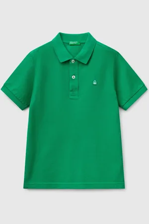 Benetton Polo Slim Fit De Algodón Puro