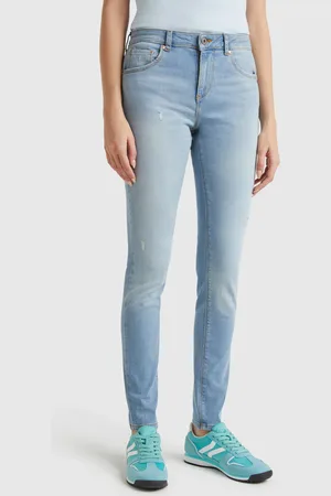 Benetton Vaqueros Push-up De Corte Pitillo