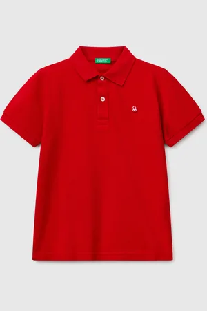 Benetton Polo Slim Fit De Algodón Puro