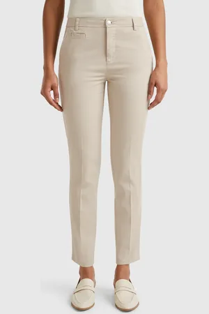 Benetton Chinos Slim Fit De Algodón