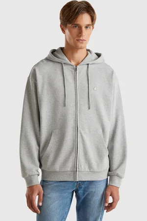 Benetton Sudadera De Algodón Con Cremallera Y Capucha