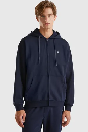 Benetton Sudadera De Algodón Con Cremallera Y Capucha