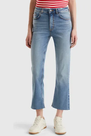 Benetton Vaqueros Cropped De Algodón