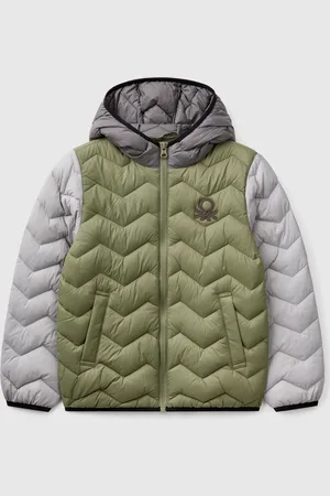 Benetton Chaqueta Acolchada Con Capucha