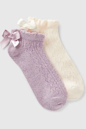 Benetton Calcetines Cortos Con Lazo