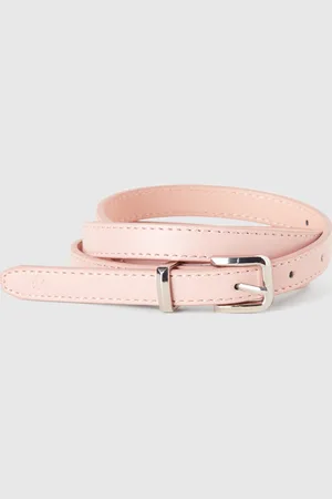 Benetton Cinturón Fino Rosa