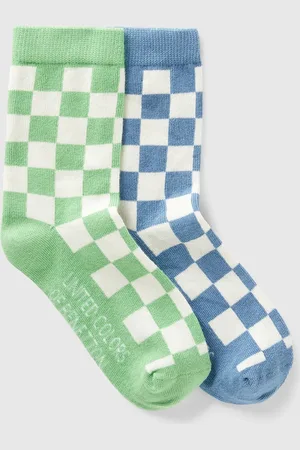 Benetton Dos Pares De Calcetines A Cuadros