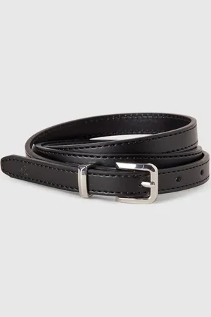 Benetton Cinturón Negro Fino