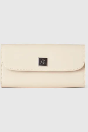 Benetton Cartera Grande De Tejido Revestido