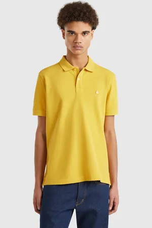 Benetton Polo Regular Fit Mostaza
