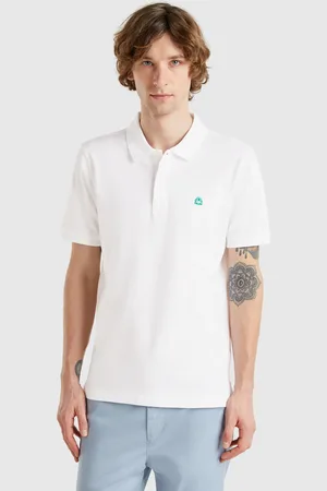 Benetton Polo Blanco Slim Fit