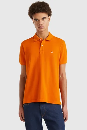 Benetton Polo Regular Fit En Color Óxido