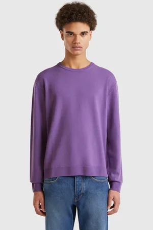 Benetton Jersey Morado De Pura Lana Merina