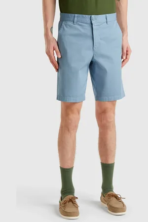 Benetton Bermudas Chinos De Algodón Elástico