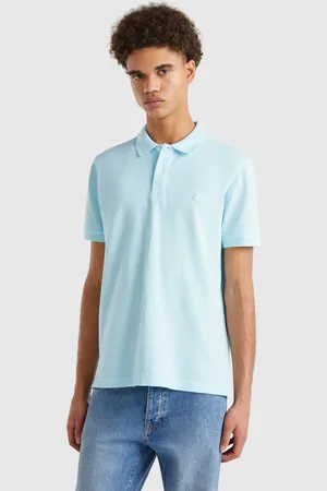 Benetton Polo Regular Fit Turquesa