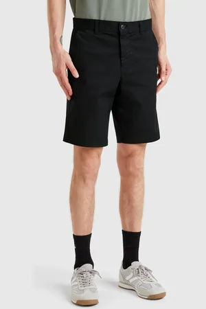 Benetton Bermudas Chinos De Algodón Elástico