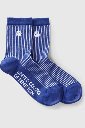 Benetton Calcetines Rayas Azul Oscuro