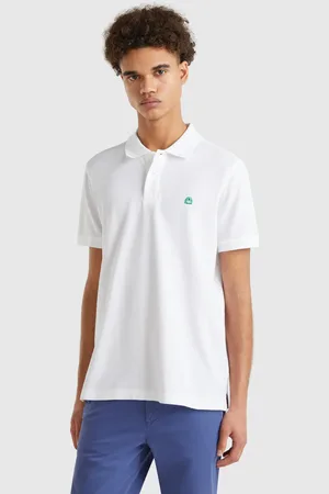 Benetton Polo Regular Fit Blanco