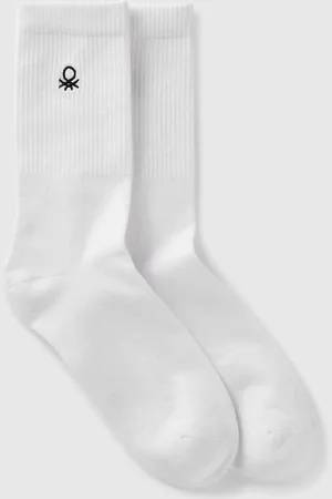 Benetton Calcetines Deportivos En Mezcla De Algodón Elástico
