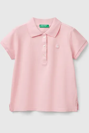 Benetton Polo De Manga Corta De Algodón