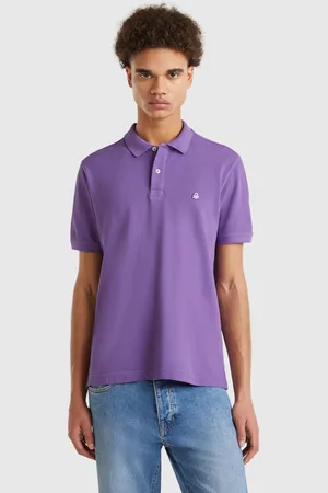 Benetton Polo Regular Fit Morado