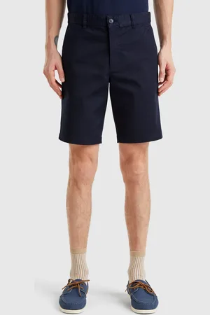 Benetton Bermudas Chinos De Algodón Elástico