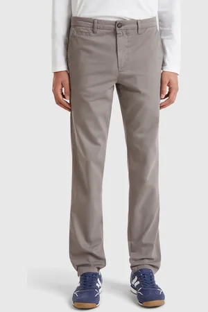 Benetton Chinos Gris Topo Slim Fit
