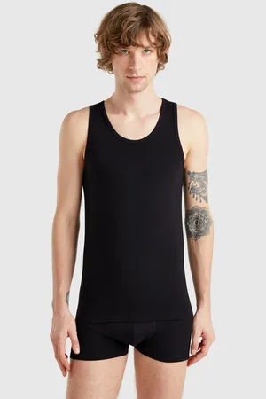 Benetton Camiseta De Tirantes De Algodón Elástico