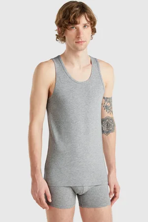Benetton Camiseta De Tirantes De Algodón Elástico