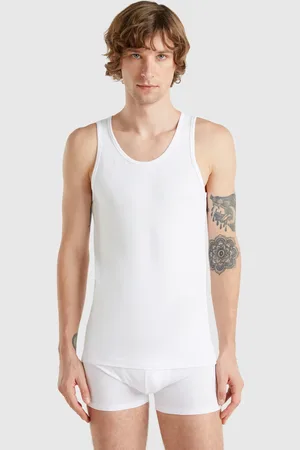 Benetton Camiseta De Tirantes De Algodón Elástico