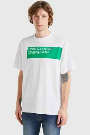 Benetton Camiseta Con Estampado Delante Y Detrás